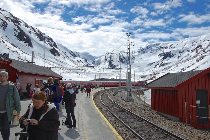 Train station at Myrdal, Norway