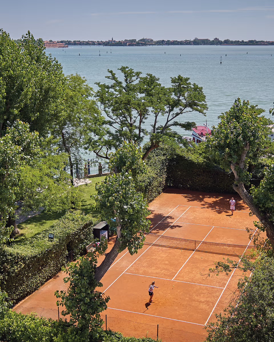 Belmond Hotel Cipriani 紅土網球場鳥瞰