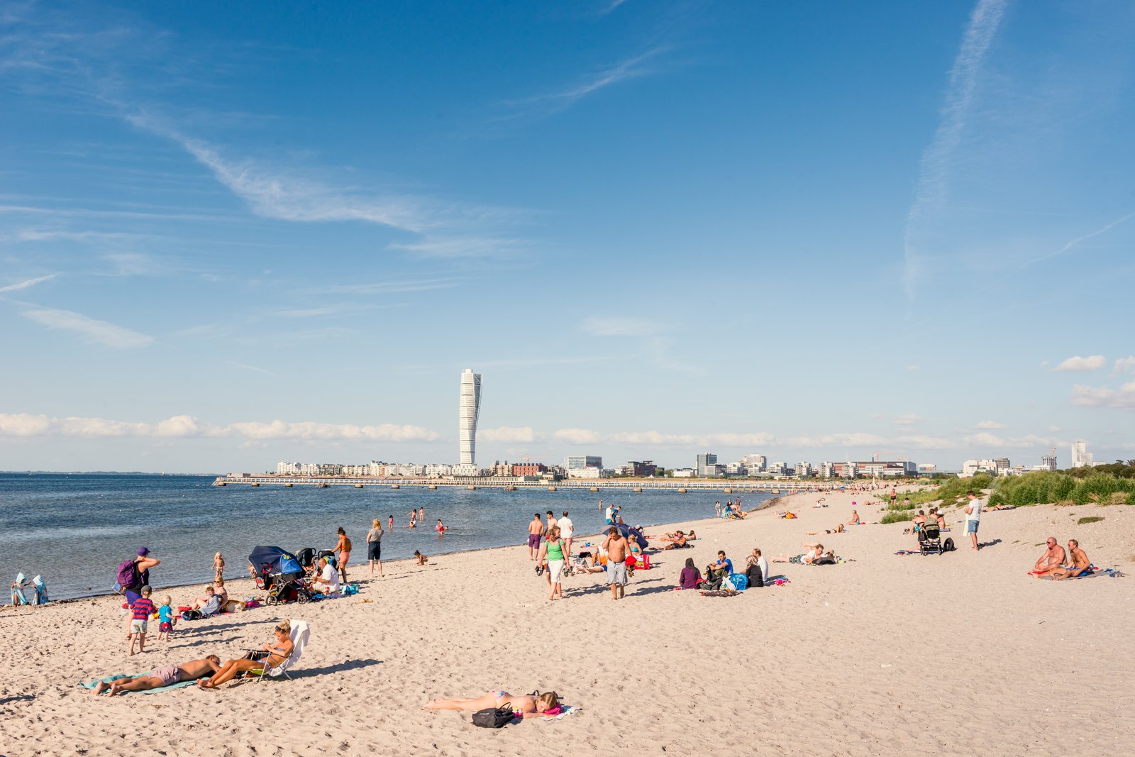 馬爾默海灘與 Turning Torso
