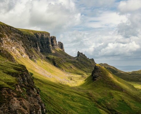天空島 Quiraing 健行步道與高地景觀