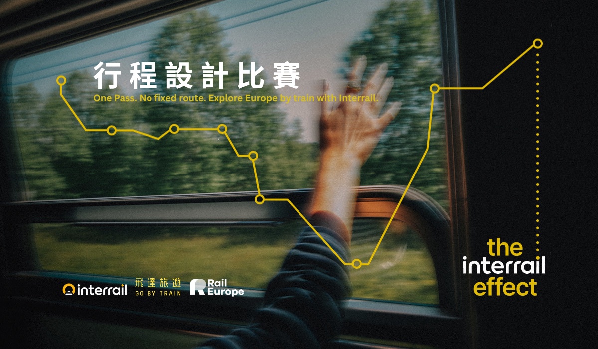 飛達旅遊 GoByTrain 與 Interrail 行程設計比賽 The Interrail Effect 活動主視覺